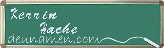 Kerrin Hache Visitenkarte